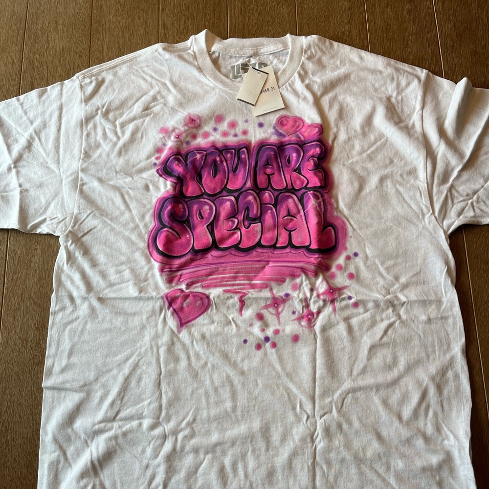 NWT Forever 21 white short sleeve Lizzo tshirt M/L